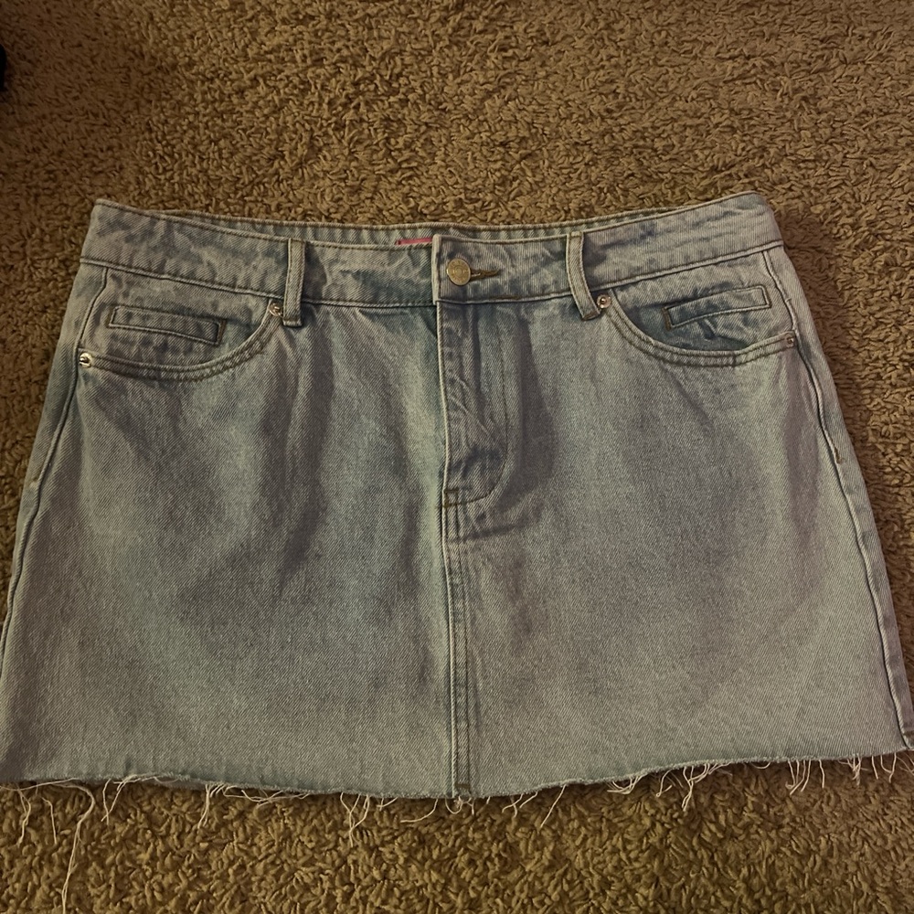 Edikted Denim Mini Skirt